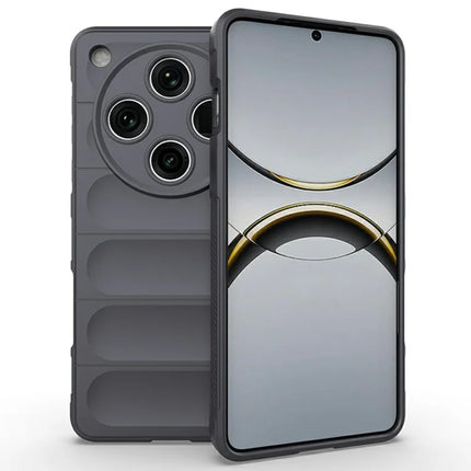 For Oppo Find X8 5G Case Anti-Drop Soft TPU Rugged Phone Back Cover - Dark Grey