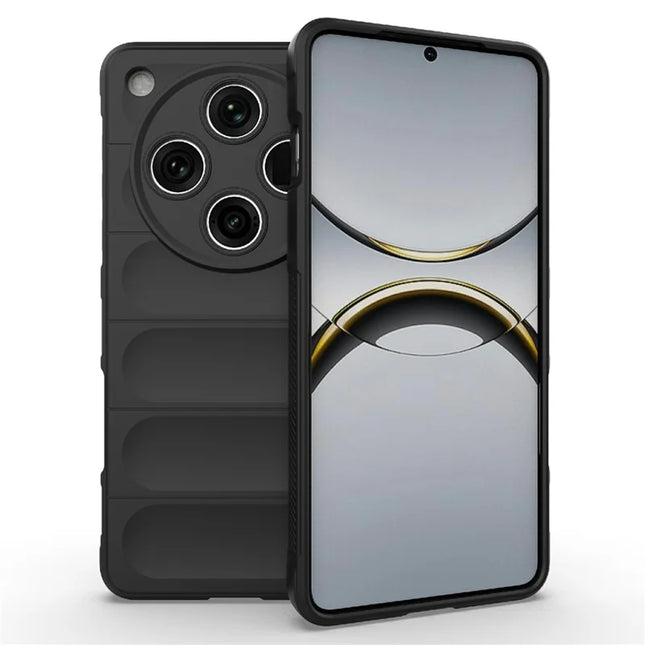 For Oppo Find X8 Pro 5G Case Anti-Drop Soft TPU Rugged Phone Back Cover - Black