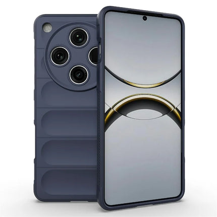 For Oppo Find X8 Pro 5G Case Anti-Drop Soft TPU Rugged Phone Back Cover - Dark Blue