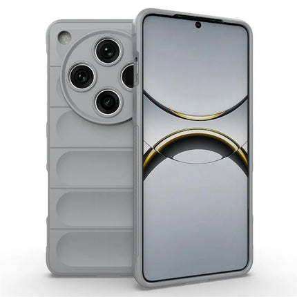 For Oppo Find X8 Pro 5G Case Anti-Drop Soft TPU Rugged Phone Back Cover - Light Grey