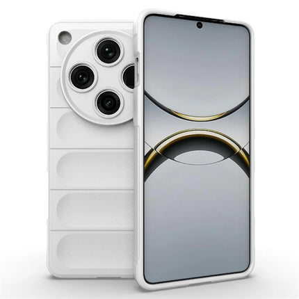 For Oppo Find X8 Pro 5G Case Anti-Drop Soft TPU Rugged Phone Back Cover - White