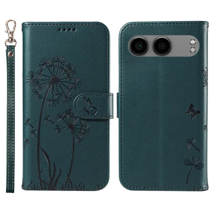 For OnePlus Nord 4 Leather Case Wallet Phone Cover Dandelion Imprint - Blue