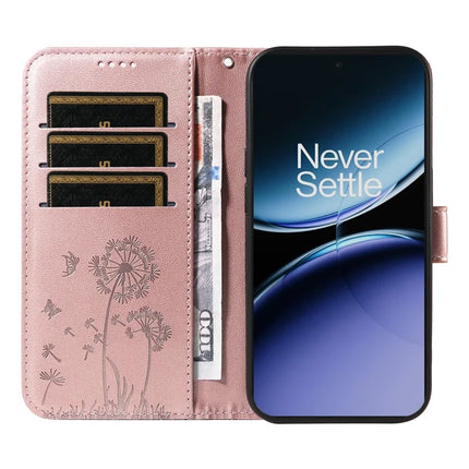For OnePlus Nord 4 Leather Case Wallet Phone Cover Dandelion Imprint