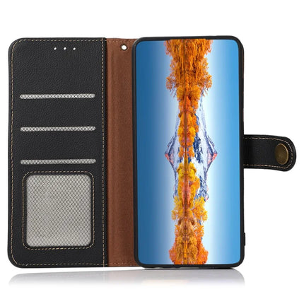 KHAZNEH For Google Pixel 9a Case Genuine Cow Leather Wallet Phone Cover