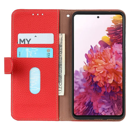 KHAZNEH For Motorola Moto G75 5G Phone Case Genuine Cow Leather Flip Cover