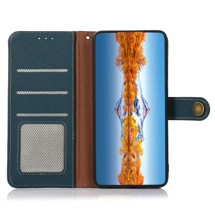 KHAZNEH For Motorola Motorola Moto G75 5G Case Genuine Cow Leather Wallet Phone Cover
