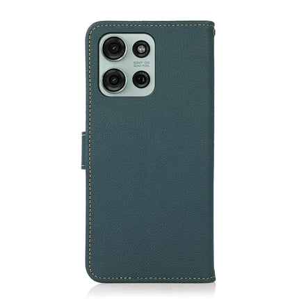 KHAZNEH For Motorola Motorola Moto G75 5G Case Genuine Cow Leather Wallet Phone Cover