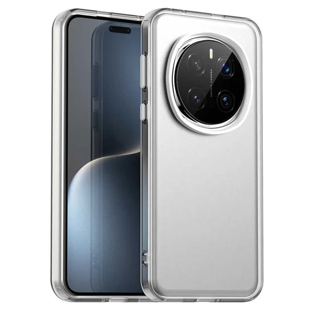 For Honor Magic7 Pro 5G Case PC+TPU+PET Matte Anti-Drop Phone Back Cover - White