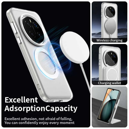 For Honor Magic7 Pro 5G Case Compatible with MagSafe PC+TPU+PET Anti-Drop Phone Cover