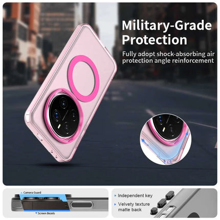For Honor Magic7 Pro 5G Case Compatible with MagSafe PC+TPU+PET Anti-Drop Phone Cover