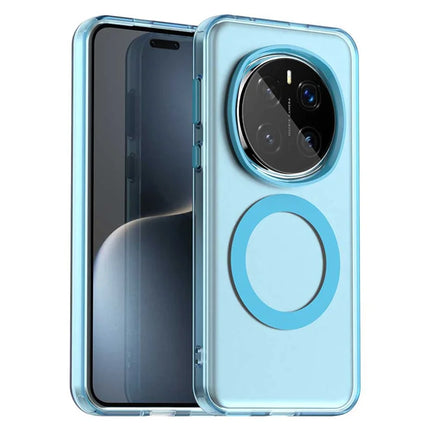 For Honor Magic7 Pro 5G Case Compatible with MagSafe PC+TPU+PET Anti-Drop Phone Cover - Blue