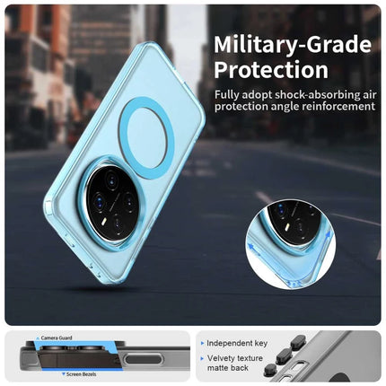 For Honor Magic7 Pro 5G Case Compatible with MagSafe PC+TPU+PET Anti-Drop Phone Cover