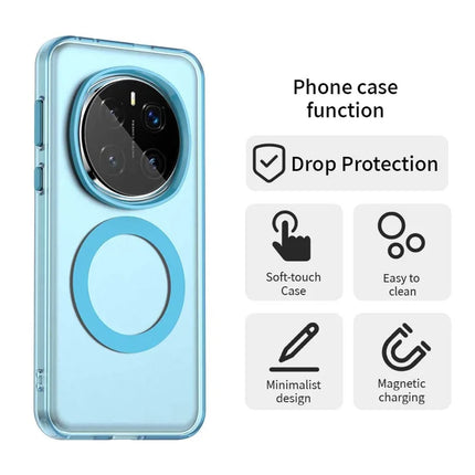 For Honor Magic7 Pro 5G Case Compatible with MagSafe PC+TPU+PET Anti-Drop Phone Cover