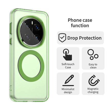 For Honor Magic7 Pro 5G Case Compatible with MagSafe PC+TPU+PET Anti-Drop Phone Cover