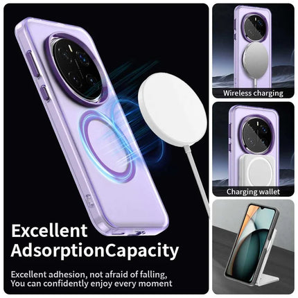 For Honor Magic7 Pro 5G Case Compatible with MagSafe PC+TPU+PET Anti-Drop Phone Cover