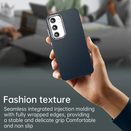 For Samsung Galaxy S23 Case Cell Phone Hybrid Back Cover Carbon Fiber Texture