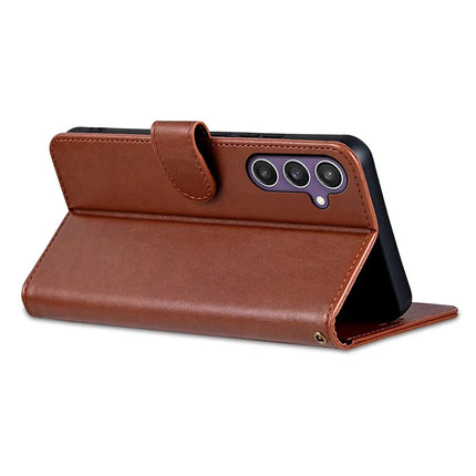 AZNS For Samsung Galaxy A55 5G Case Anti-Scratch PU Leather Stand Wallet Phone Cover