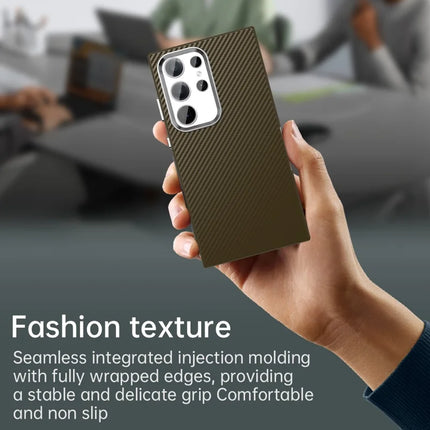 For Samsung Galaxy S23 Ultra Case Cell Phone Hybrid Back Cover Carbon Fiber Texture