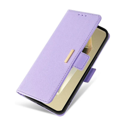 For Samsung Galaxy S23 Ultra Leather Wallet Case RFID Blocking Stand Cover with Hand Strap