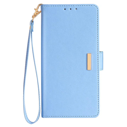 For Samsung Galaxy S23 Ultra Leather Wallet Case RFID Blocking Stand Cover with Hand Strap