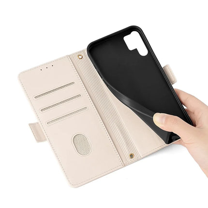 For Samsung Galaxy S23 Ultra Leather Wallet Case RFID Blocking Stand Cover with Hand Strap