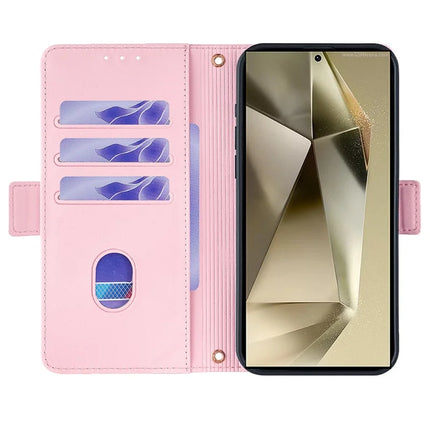 For Samsung Galaxy S23 Ultra Leather Wallet Case RFID Blocking Stand Cover with Hand Strap