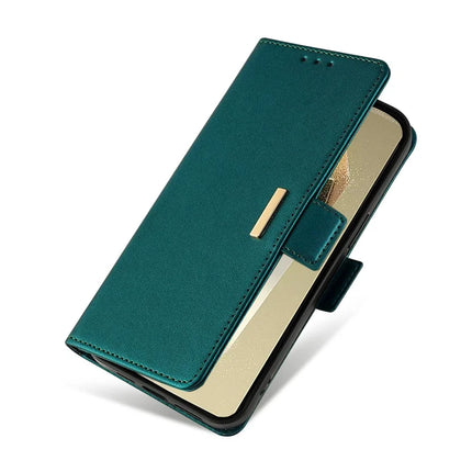 For Samsung Galaxy S23 Ultra Leather Wallet Case RFID Blocking Stand Cover with Hand Strap