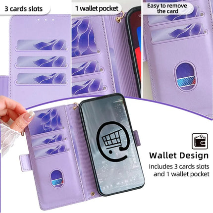 For Motorola Edge 40 Neo 5G Leather Wallet Case RFID Blocking Stand Cover with Hand Strap
