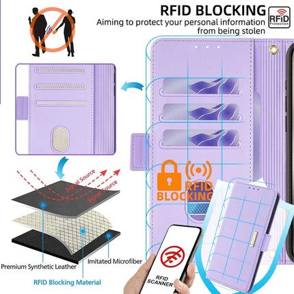 For Motorola Edge 40 Neo 5G Leather Wallet Case RFID Blocking Stand Cover with Hand Strap