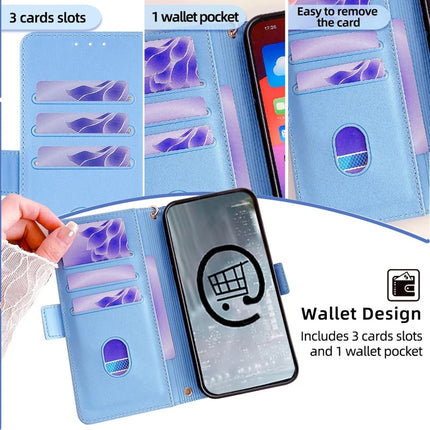 For Motorola Edge 40 Neo 5G Leather Wallet Case RFID Blocking Stand Cover with Hand Strap