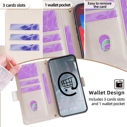 For Motorola Edge 40 Neo 5G Leather Wallet Case RFID Blocking Stand Cover with Hand Strap
