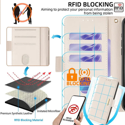 For Motorola Edge 40 Neo 5G Leather Wallet Case RFID Blocking Stand Cover with Hand Strap