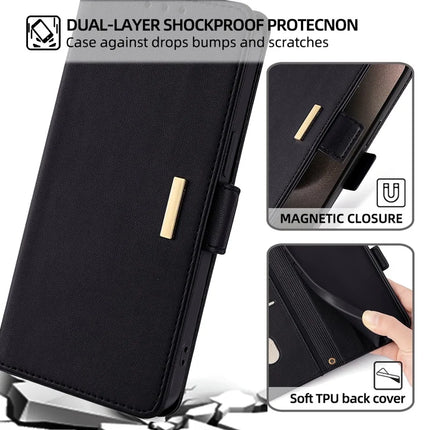 For Motorola Edge 40 Neo 5G Leather Wallet Case RFID Blocking Stand Cover with Hand Strap
