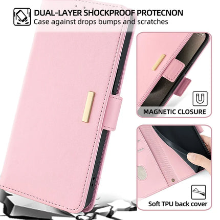 For Motorola Edge 40 Neo 5G Leather Wallet Case RFID Blocking Stand Cover with Hand Strap
