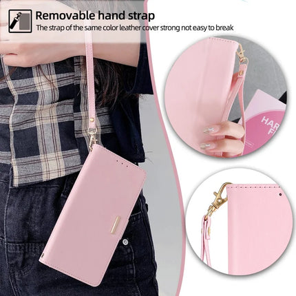 For Motorola Edge 40 Neo 5G Leather Wallet Case RFID Blocking Stand Cover with Hand Strap