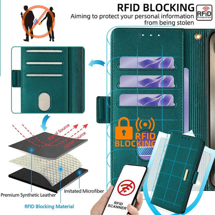 For Motorola Edge 40 Neo 5G Leather Wallet Case RFID Blocking Stand Cover with Hand Strap