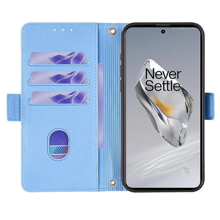 For OnePlus 12 5G Leather Wallet Case RFID Blocking Stand Cover with Hand Strap