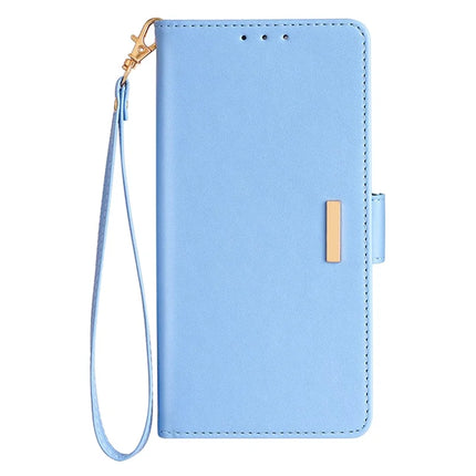 For OnePlus 12 5G Leather Wallet Case RFID Blocking Stand Cover with Hand Strap