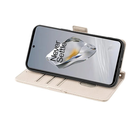 For OnePlus 12 5G Leather Wallet Case RFID Blocking Stand Cover with Hand Strap