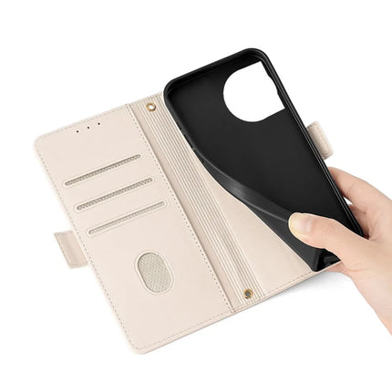For OnePlus 12 5G Leather Wallet Case RFID Blocking Stand Cover with Hand Strap