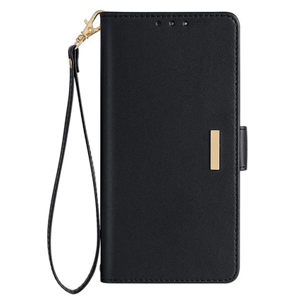 For OnePlus 12 5G Leather Wallet Case RFID Blocking Stand Cover with Hand Strap