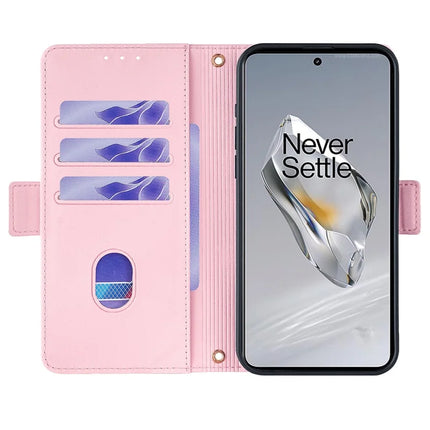 For OnePlus 12 5G Leather Wallet Case RFID Blocking Stand Cover with Hand Strap