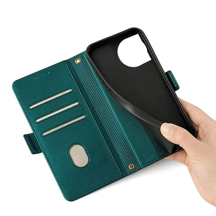For OnePlus 12 5G Leather Wallet Case RFID Blocking Stand Cover with Hand Strap