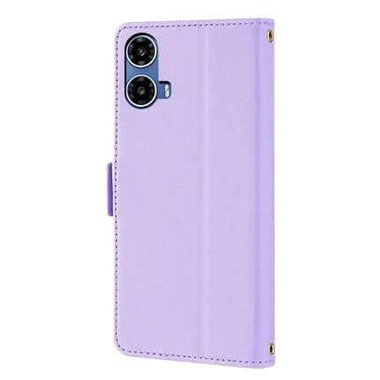 For Motorola Moto G34 5G Leather Wallet Case RFID Blocking Stand Cover with Hand Strap