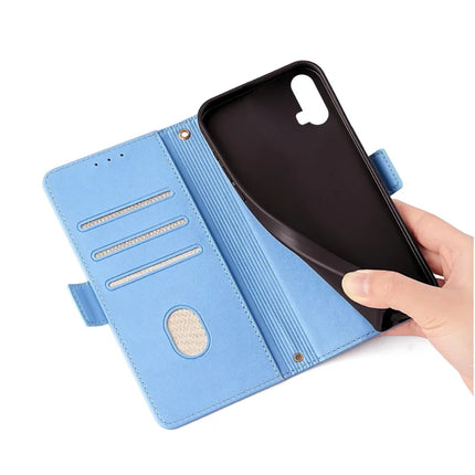 For Motorola Moto G34 5G Leather Wallet Case RFID Blocking Stand Cover with Hand Strap