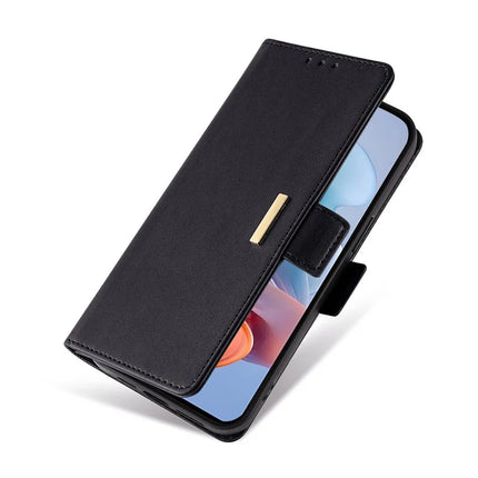 For Motorola Moto G34 5G Leather Wallet Case RFID Blocking Stand Cover with Hand Strap