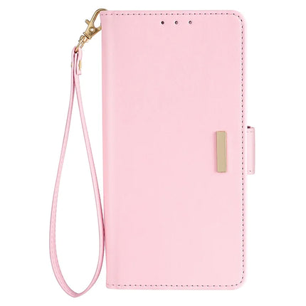 For Motorola Moto G34 5G Leather Wallet Case RFID Blocking Stand Cover with Hand Strap