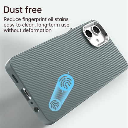 For Samsung Galaxy A06 Case Cell Phone Hybrid Back Cover Carbon Fiber Texture