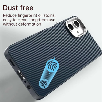 For Samsung Galaxy A06 Case Cell Phone Hybrid Back Cover Carbon Fiber Texture