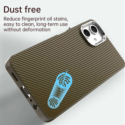 For Samsung Galaxy A06 Case Cell Phone Hybrid Back Cover Carbon Fiber Texture